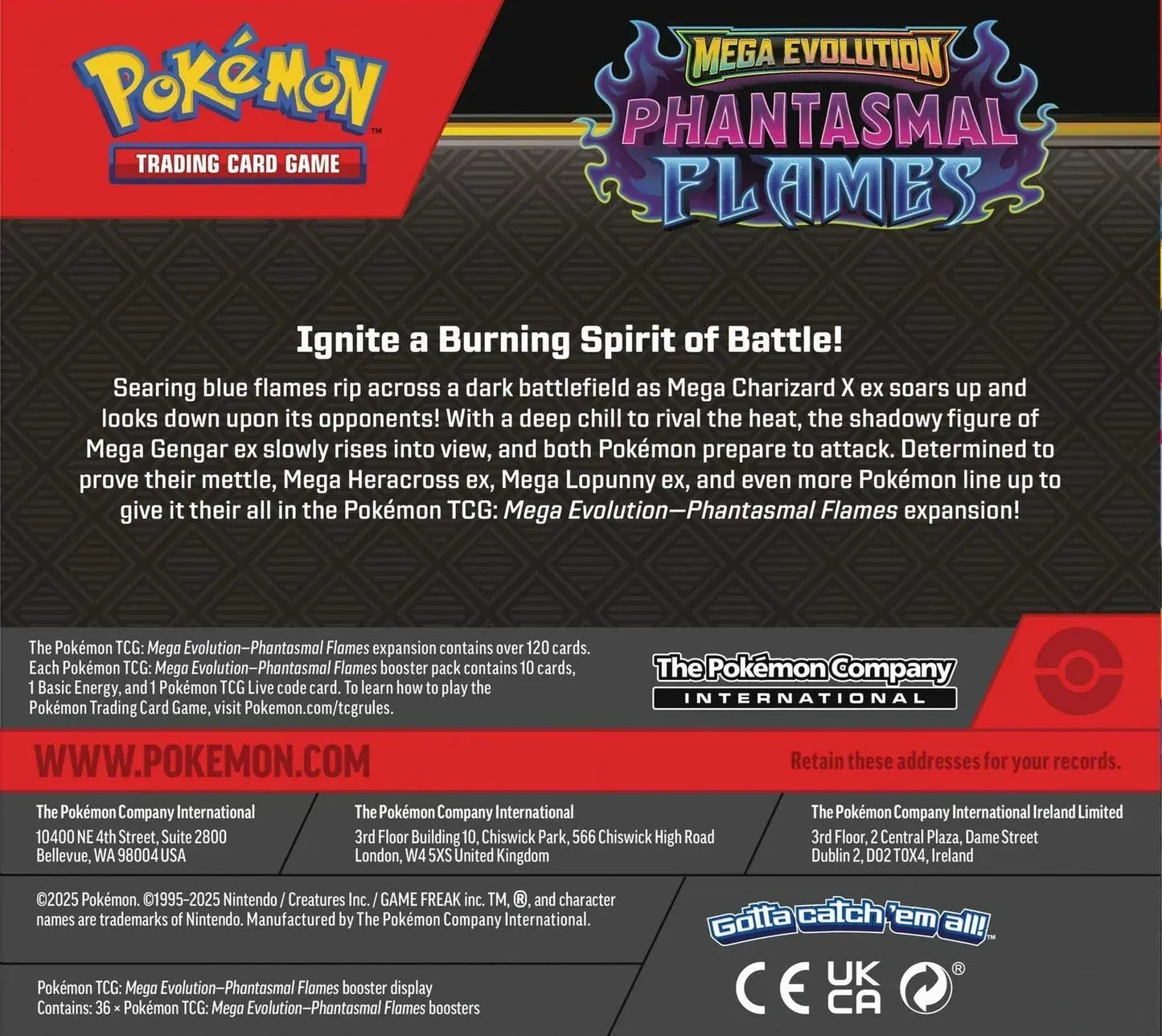 Display Pokémon TCG - Phantasmal Flames (ME02) Card Master Tcg