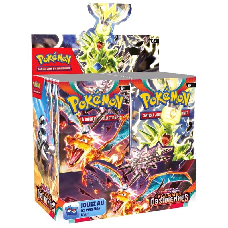 🔥 Display 36 Boosters JCC Pokémon : Écarlate et Violet – Flammes Obsidiennes (EV03) 🔥 Card Master Tcg