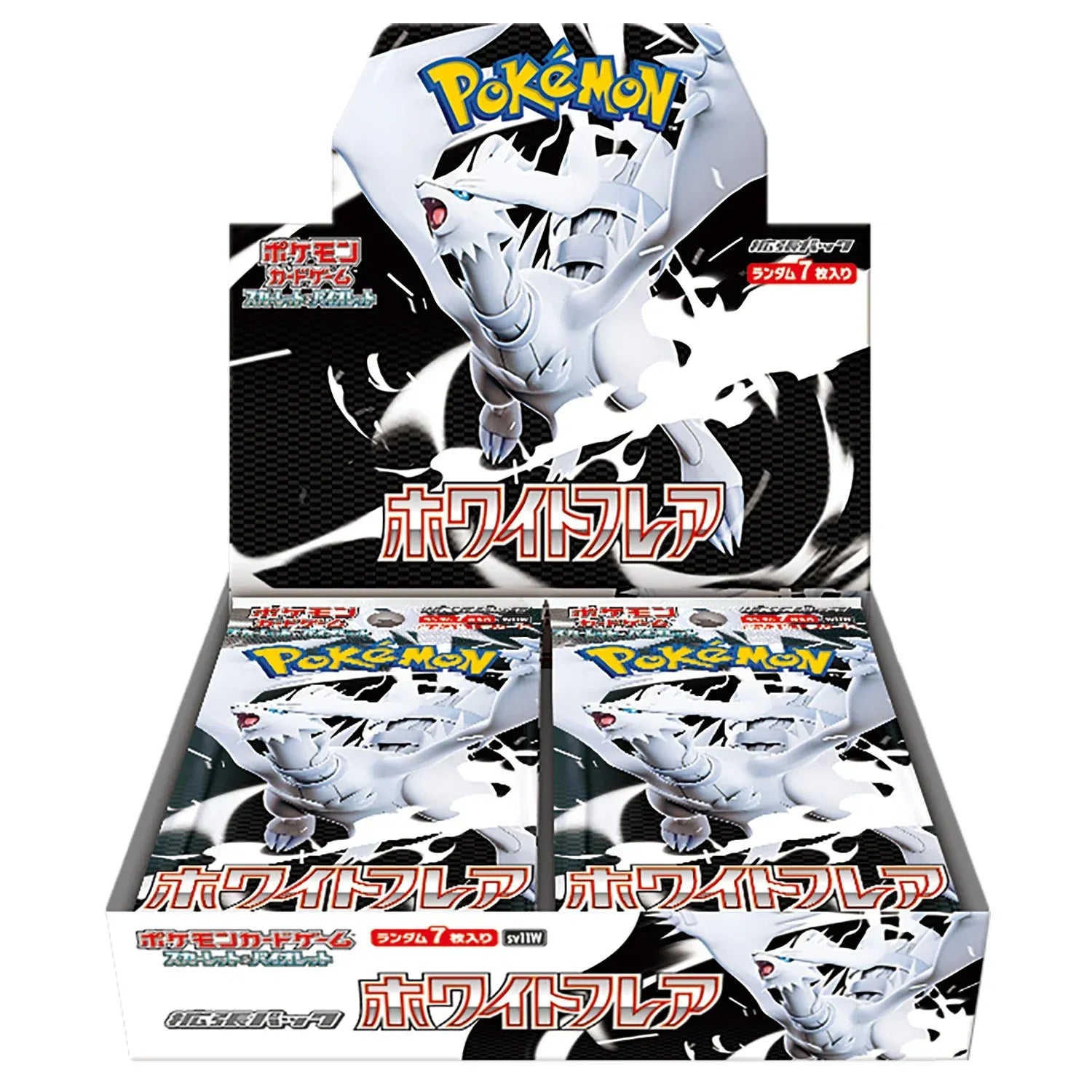 Display de Boosters Pokémon TCG OCG Japonais – WHITE FLARE (SV11W) – Édition RESHIRAM Card Master Tcg
