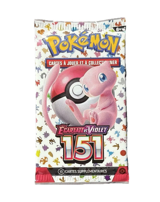 Lot de 10 Boosters Pokémon – Écarlate et Violet : 151 (FR) Card Master Tcg