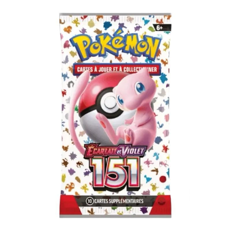Lot de 5 Boosters Pokémon – Écarlate et Violet : 151 (FR) Card Master Tcg