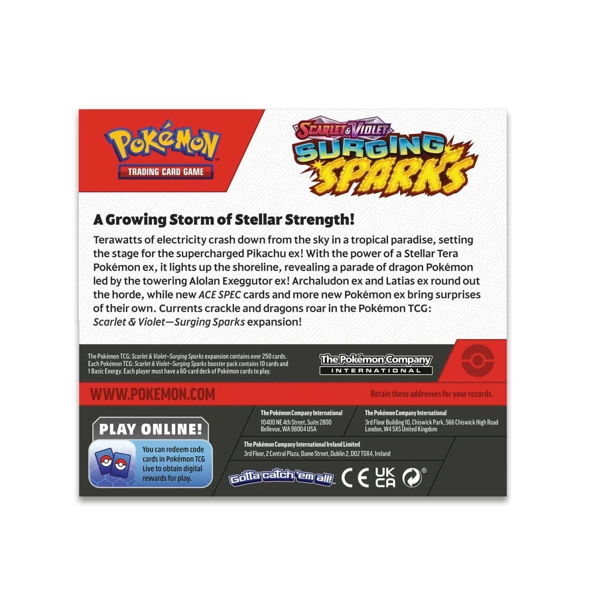 Pokémon TCG: Scarlet & Violet—Surging Sparks Booster Box (EN) Card Master Tcg