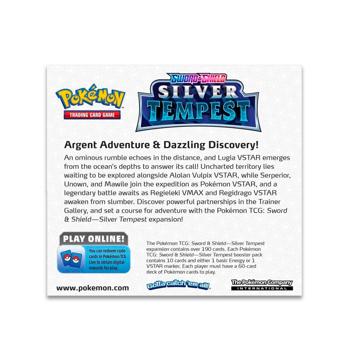 Pokémon TCG: Sword & Shield—Silver Tempest Booster Box (36 Packs) Card Master Tcg